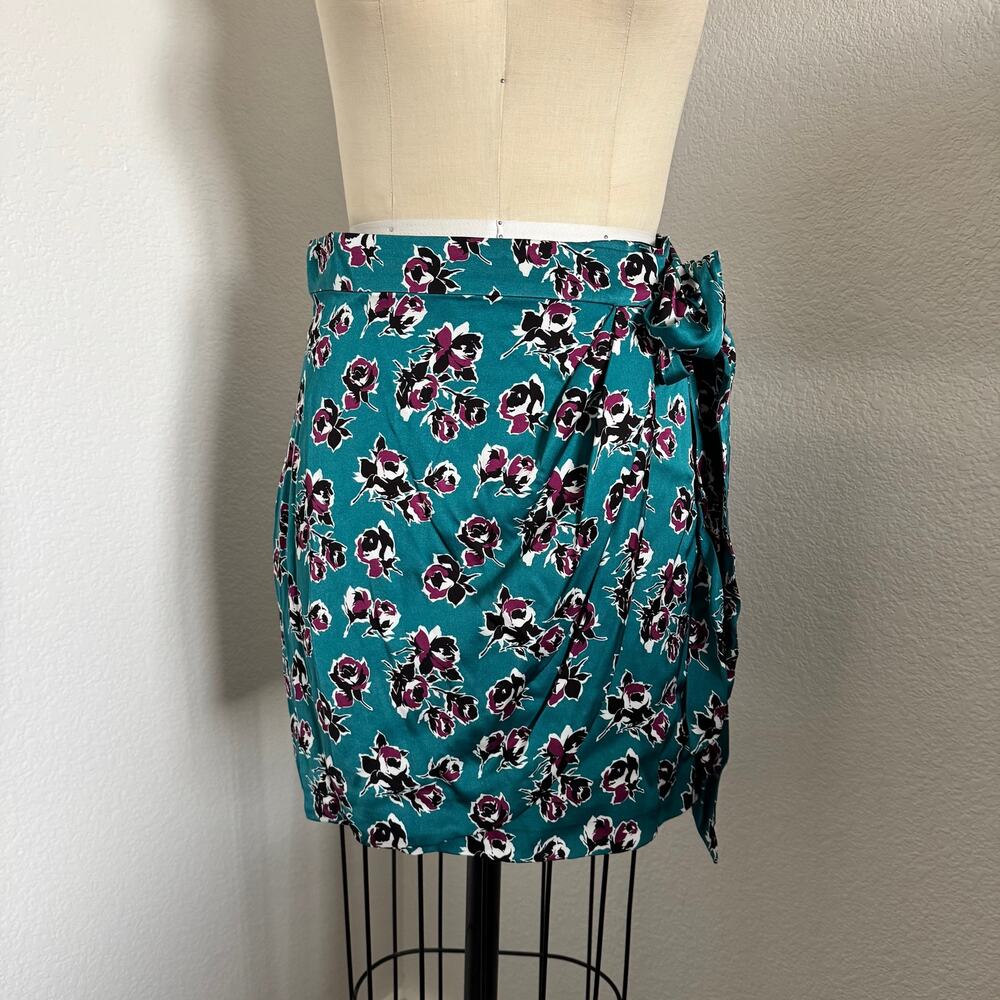 The Kooples | NWT Rock Roses Faux Wrap Mini Skirt Size Small $245 Retail